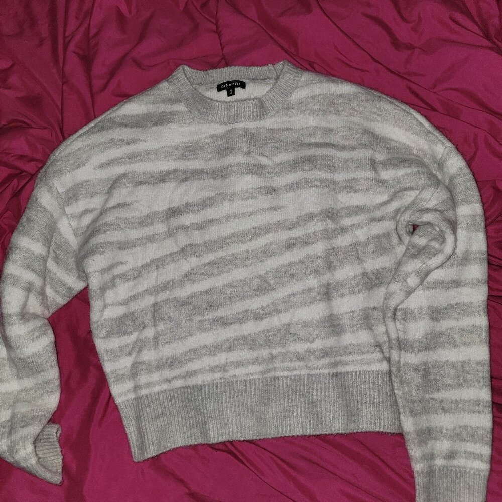 Zebra stripe sweater BUNDLE=SAVE! 4 for $30